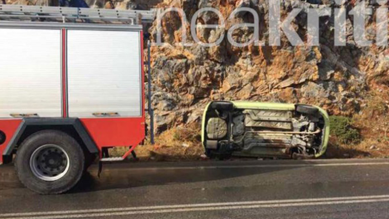 Ηράκλειο-Κακό Όρος: Σοβαρό τροχαίο με εγκλωβισμό